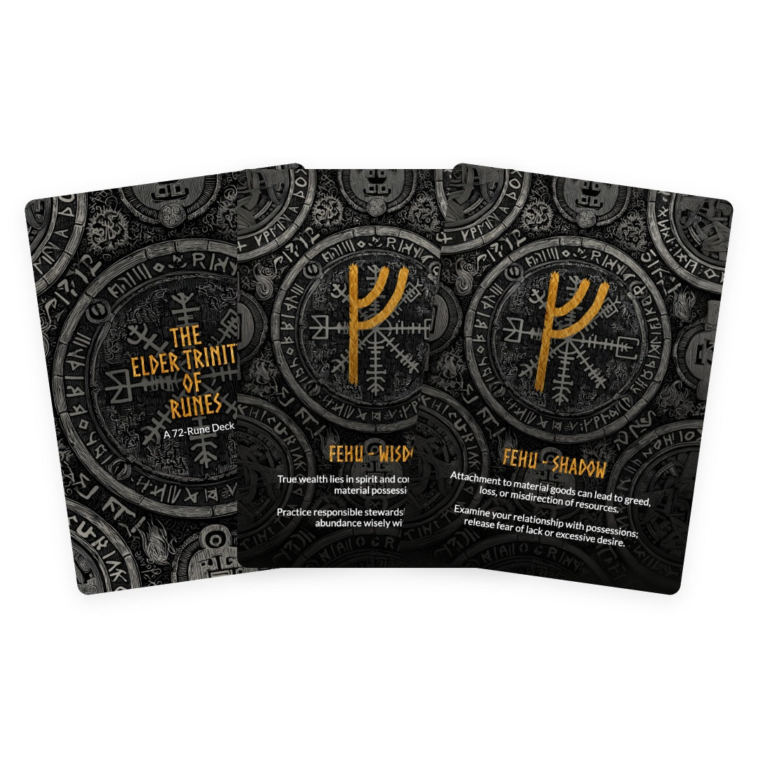 The Elder Trinity of Runes Oracle - 72 Cards