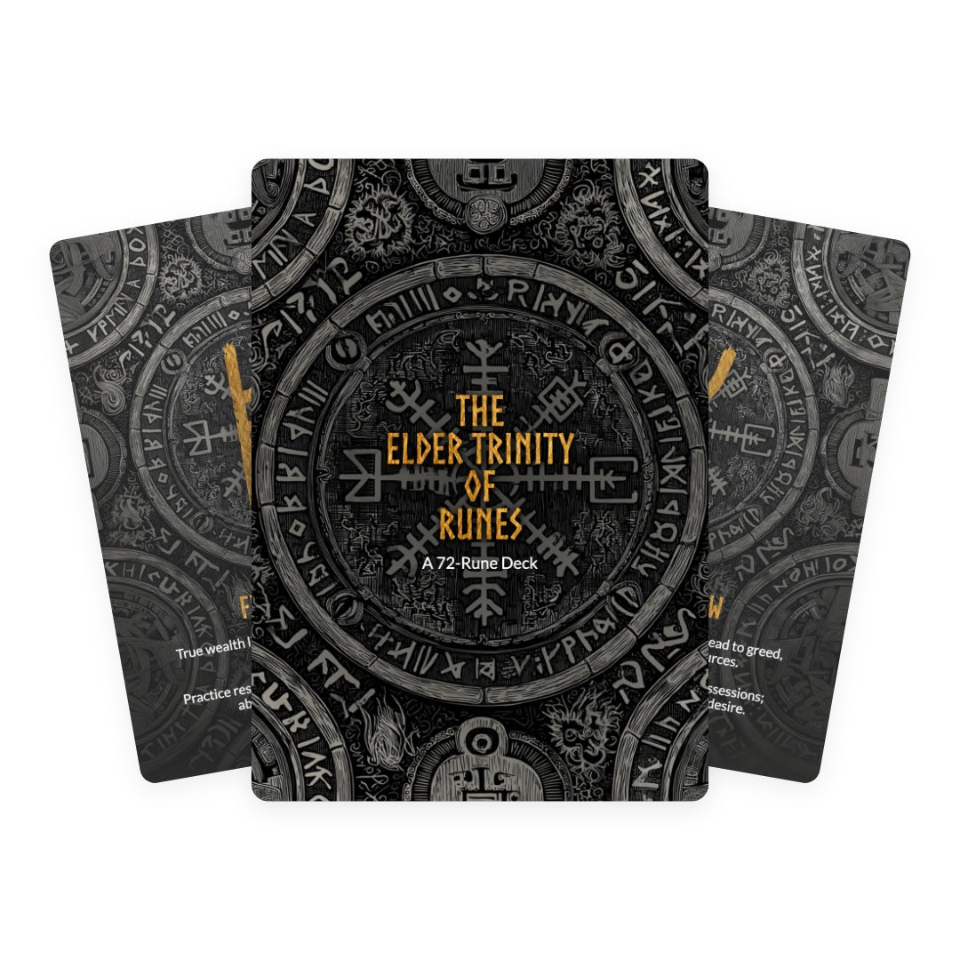 The Elder Trinity of Runes Oracle - 72 Cards