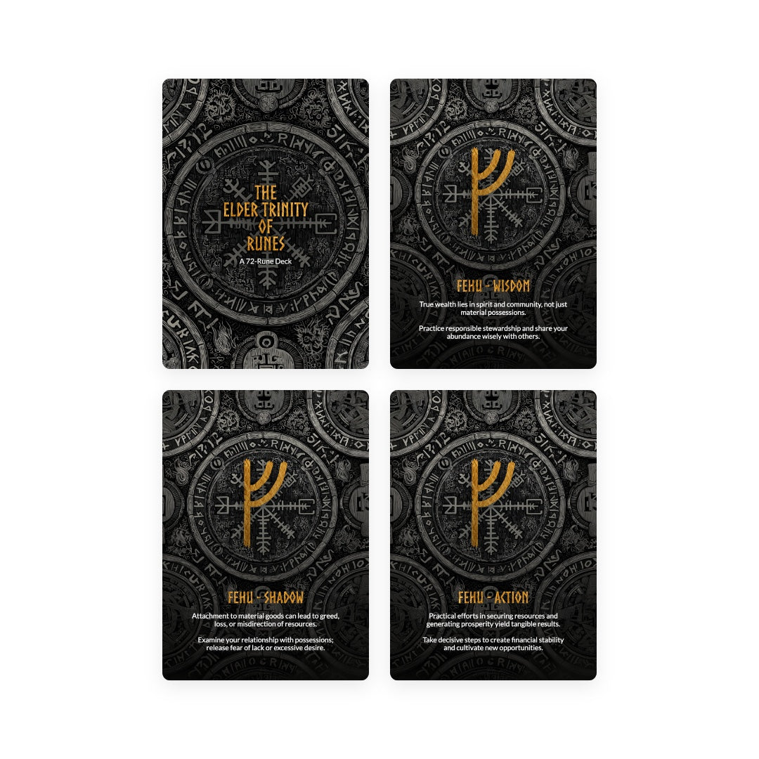 The Elder Trinity of Runes Oracle - 72 Cards