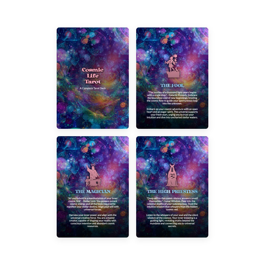 Cosmic Life Tarot - 78 Cards