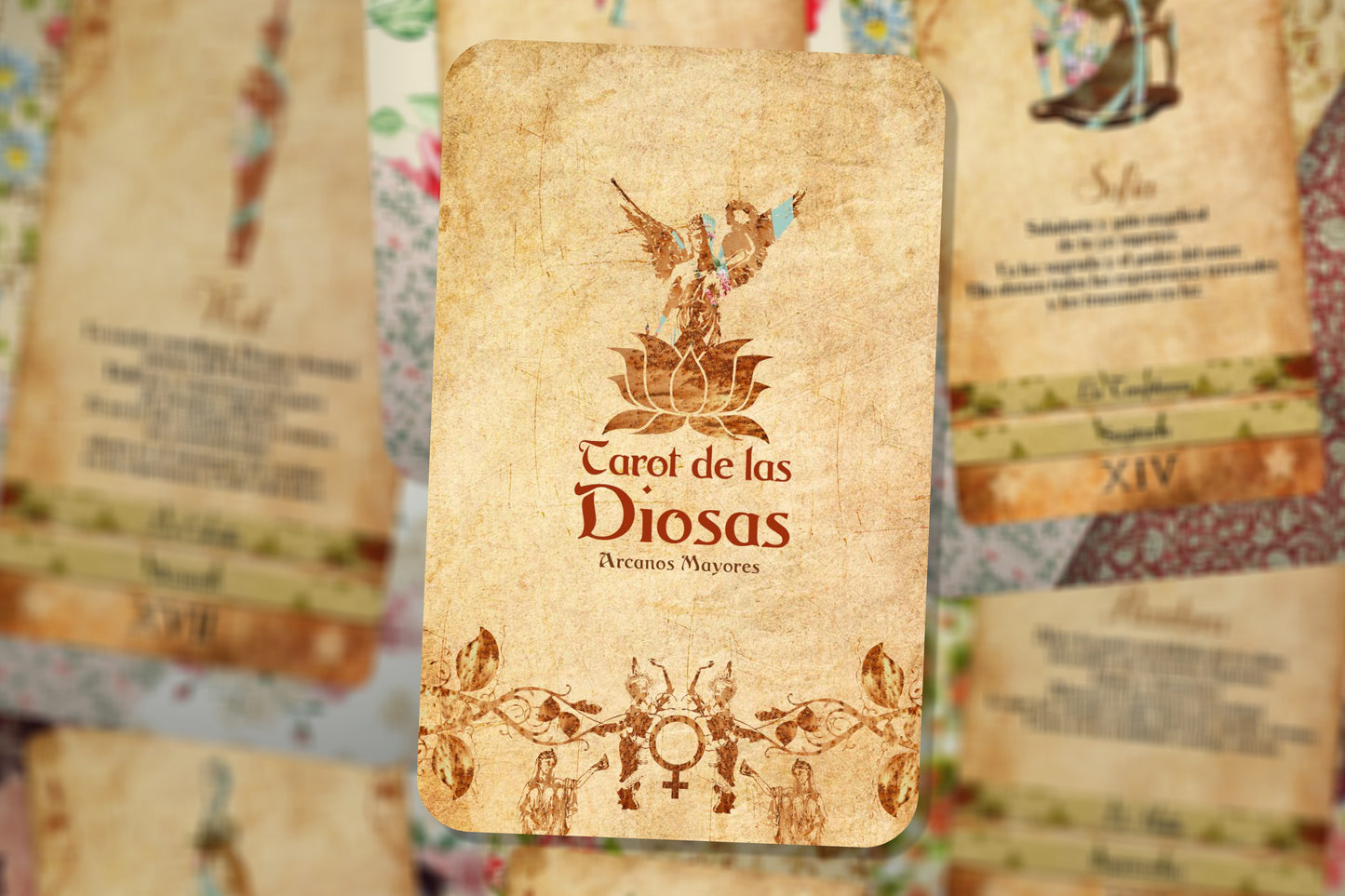 Tarot Deck - Goddess Power Cards - Major Arcana - Sacred Feminine Oracle (Spanish)