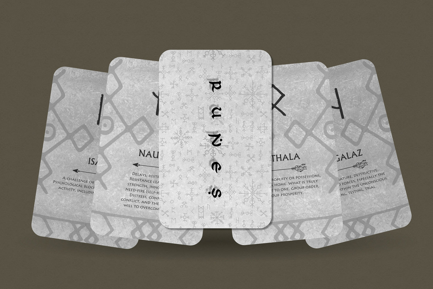 White Runes Oracle - Norse Cards