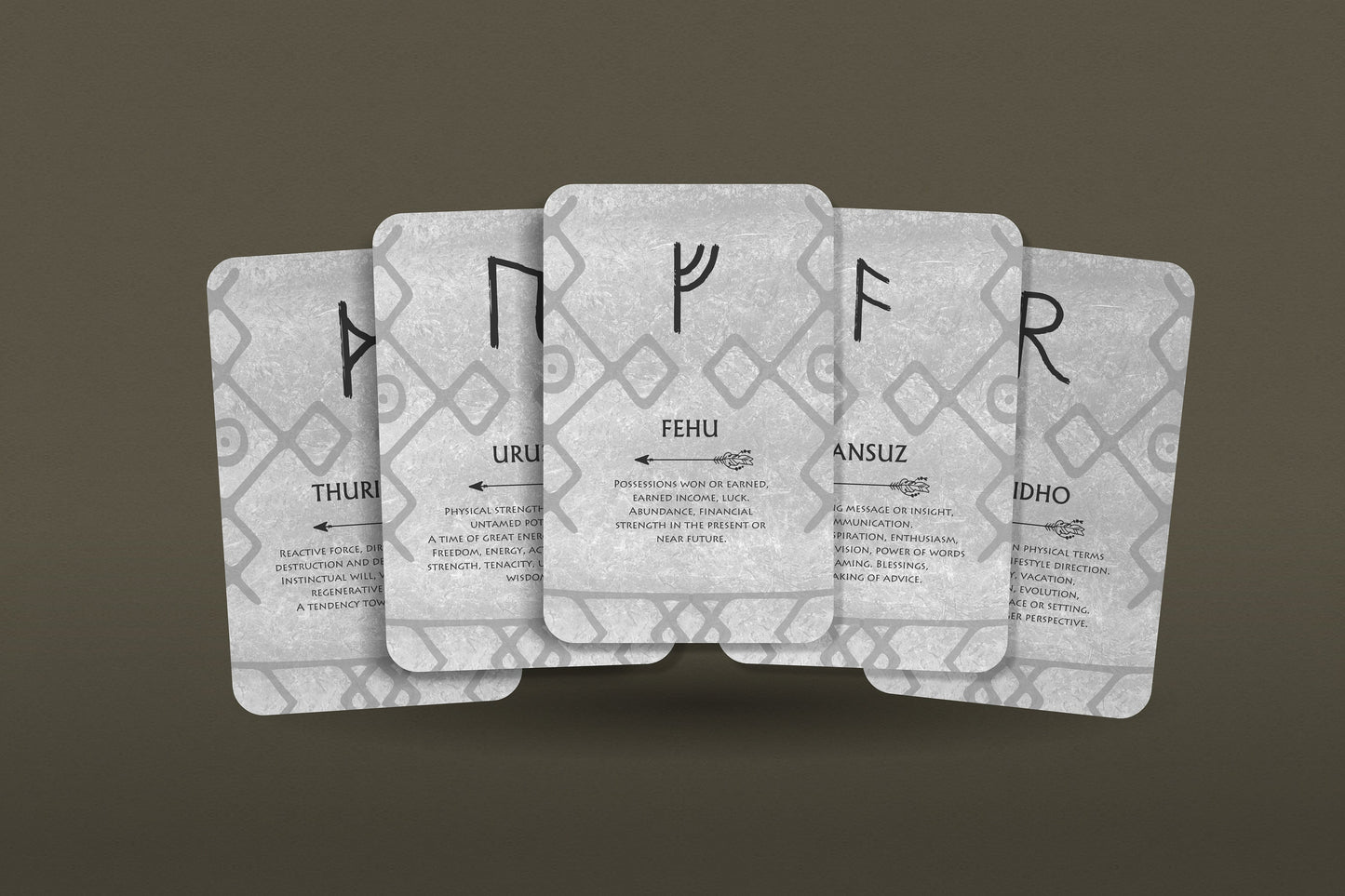 White Runes Oracle - Norse Cards