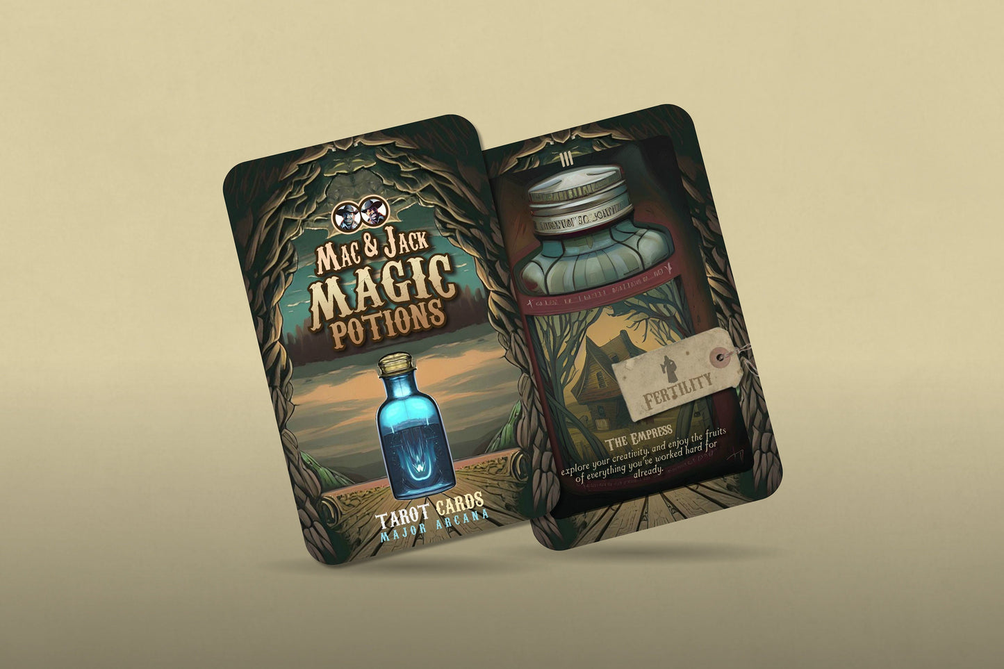 Mac & Jack Magic Potions - Tarot Cards - Major Arcana