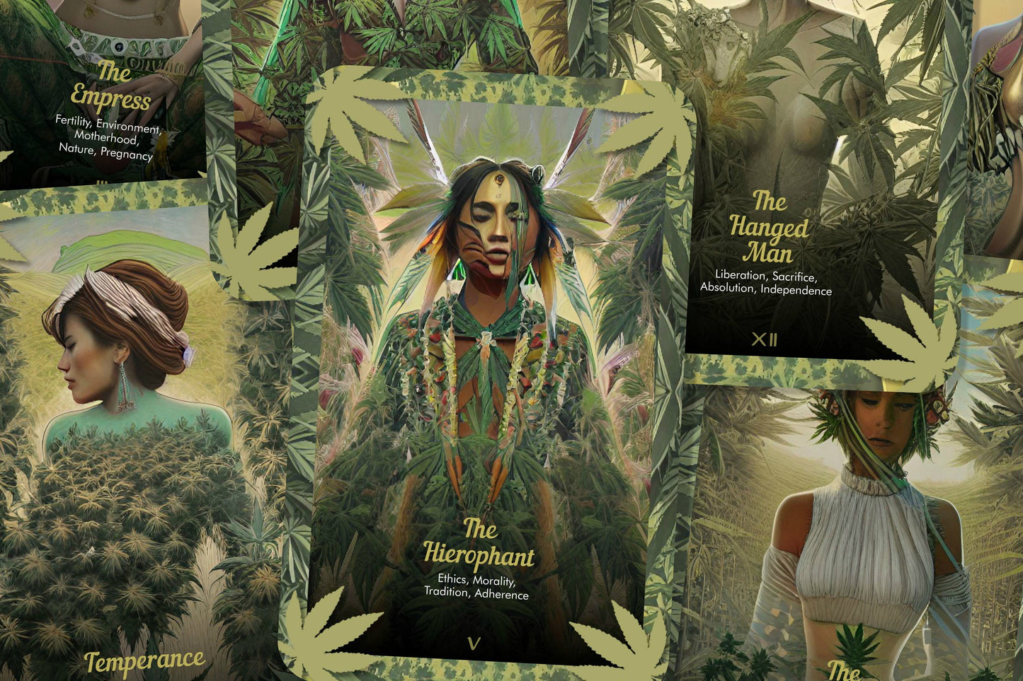 Cannabis Goddess Oracle - Major Arcana - Cannabis Inspired Tarot