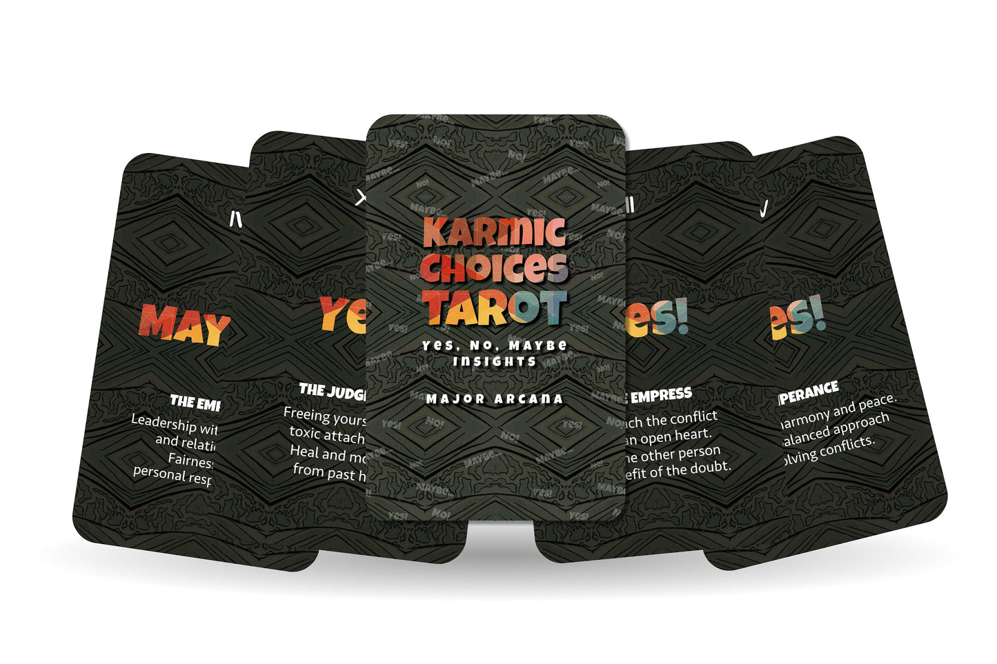 Tarot Cards - Karmic Choices Tarot - Yes, No, Maybe Insights - Major Arcana Tarot Cards - Divination Tool - Tarot Deck - Decision Tarot