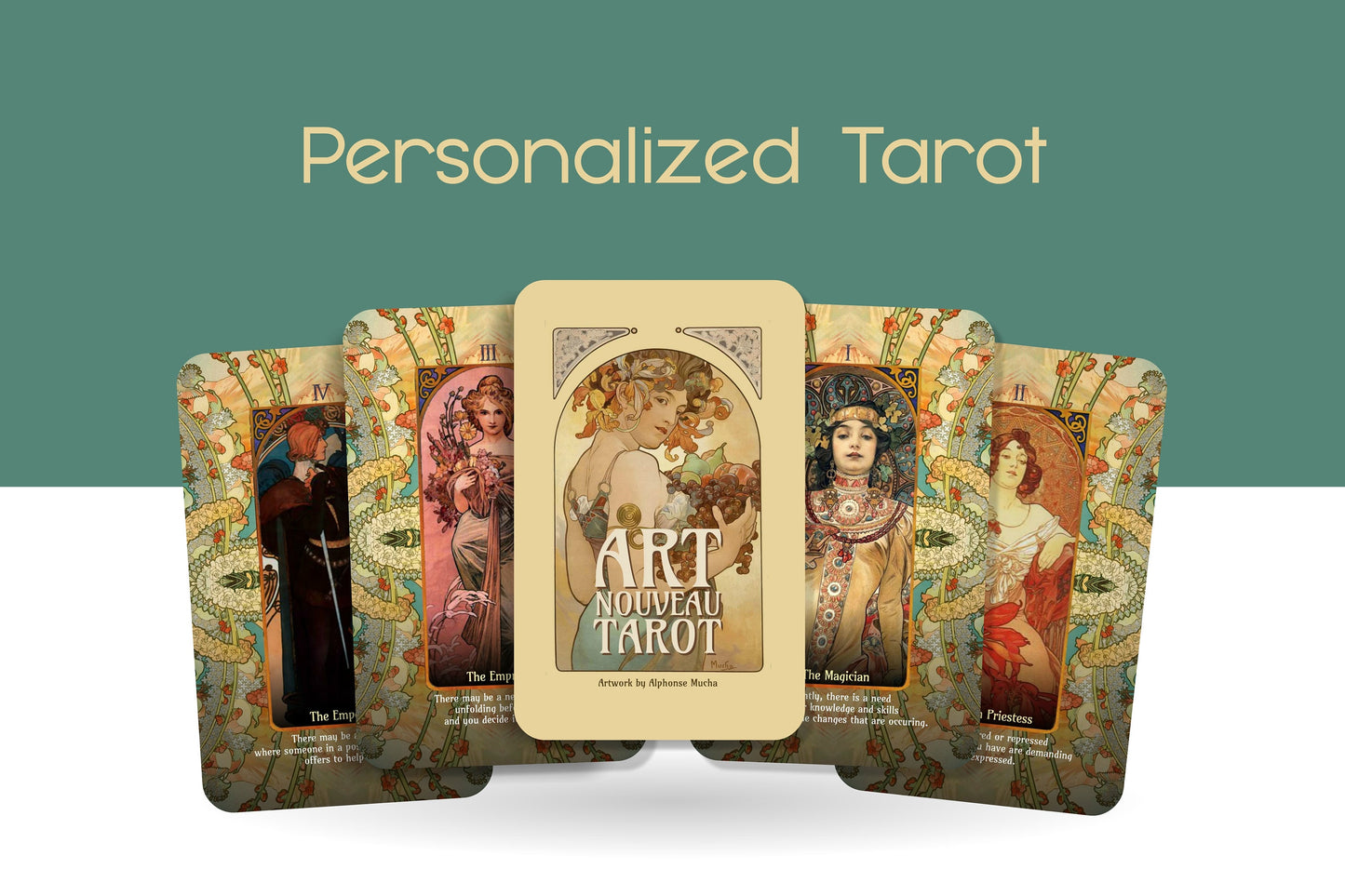 Personalized Tarot - Art Nouveau Tarot - Major Arcana