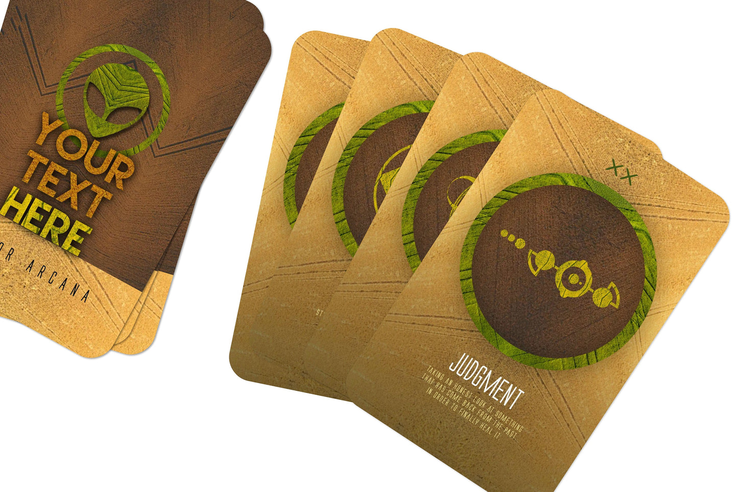 Personalised Tarot - Crop Circles Tarot - Major Arcana - Customize your deck - Personalised Gift