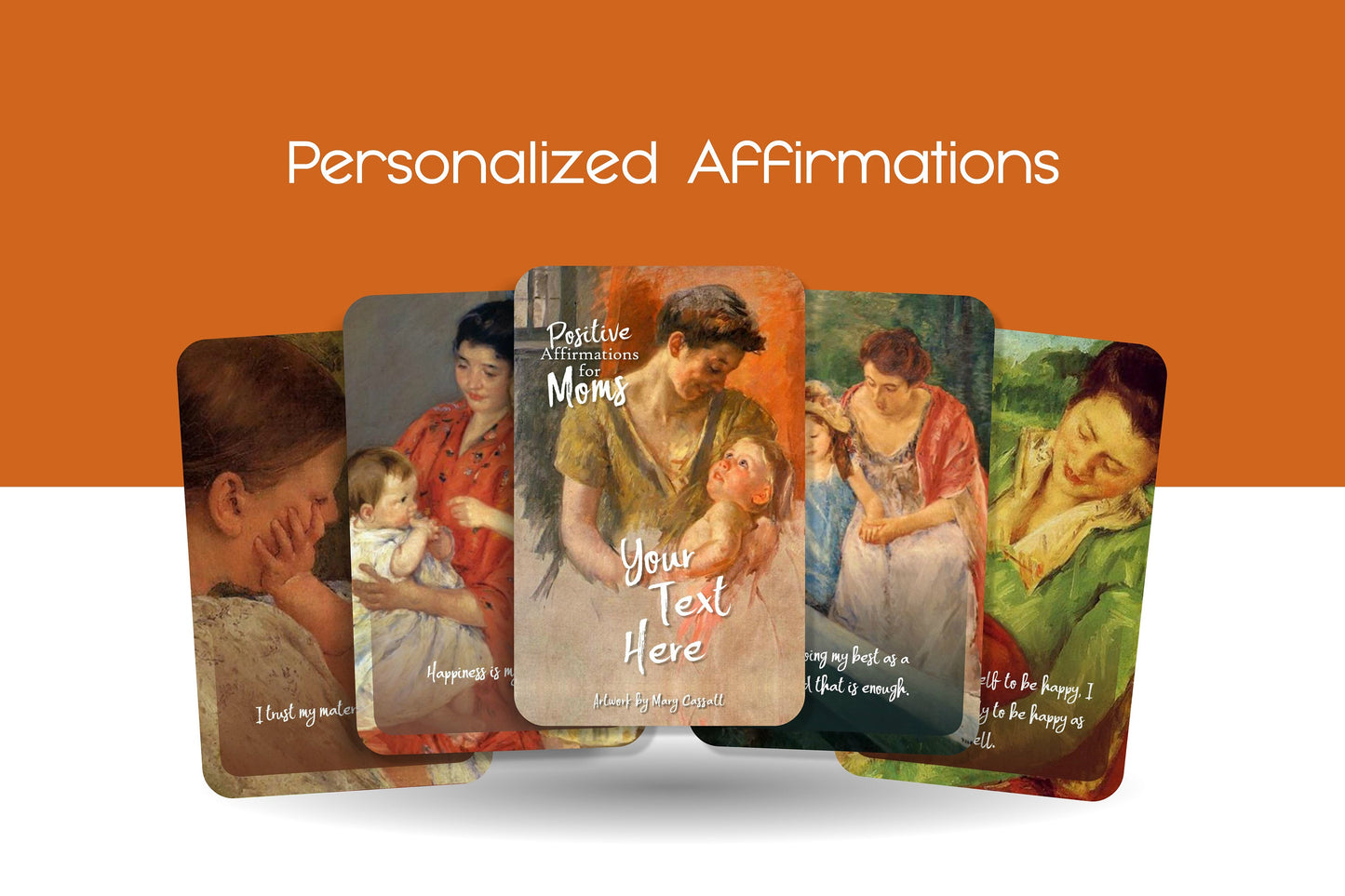 Personalized Affirmations - Positive Affirmations for Moms - Wisdom Cards for Moms