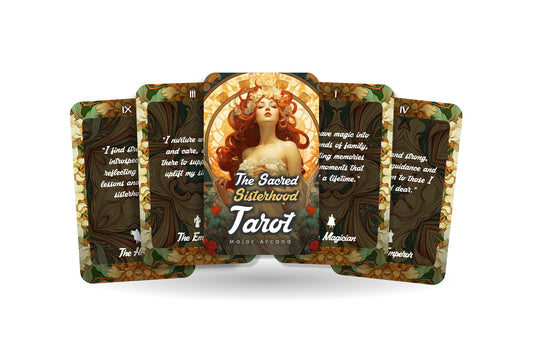 The Sacred Sisterhood Tarot - Where Bonds Meet the Beyond - Tarot Affirmation for a Sister - Divination tools - Tarot cards