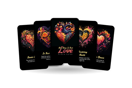 How Deep is your Love Oracle cards  - Where Love Meets Enlightenment - Divination tools - Inspired by the Bee Gees