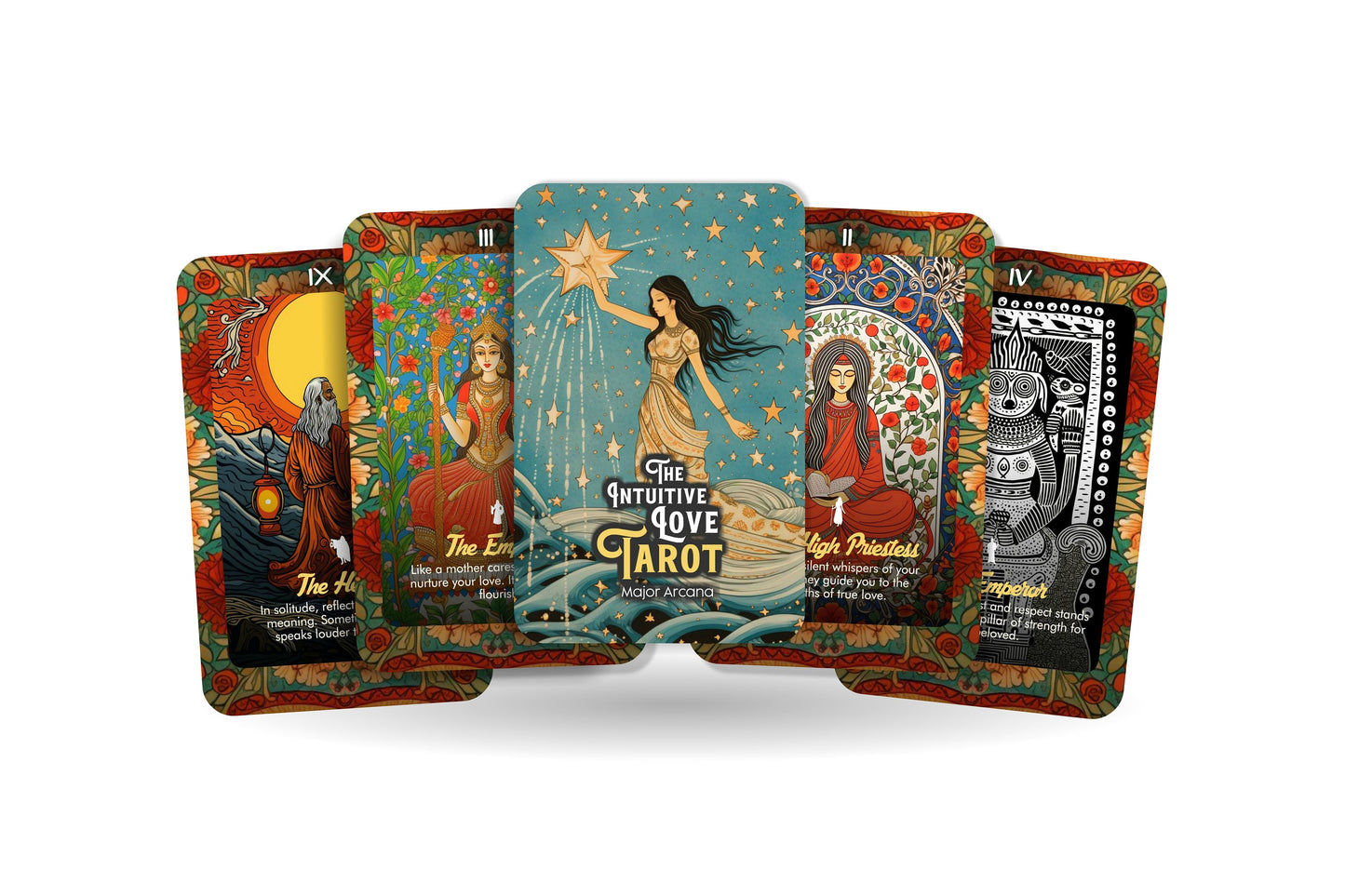 The Intuitive love Tarot - The Cards Know What the Heart Feels - Major Arcana - Divination tools