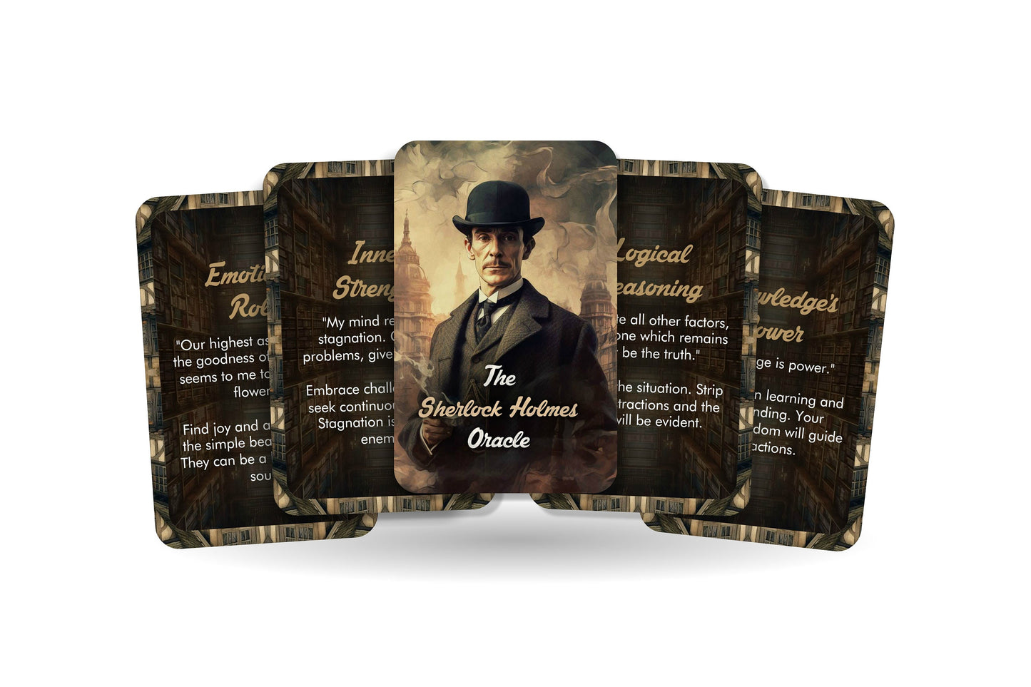 The Sherlock Holmes Oracle - Based on Arthur Conan Doyle masterpiece - Divination tools - Oracle cards
