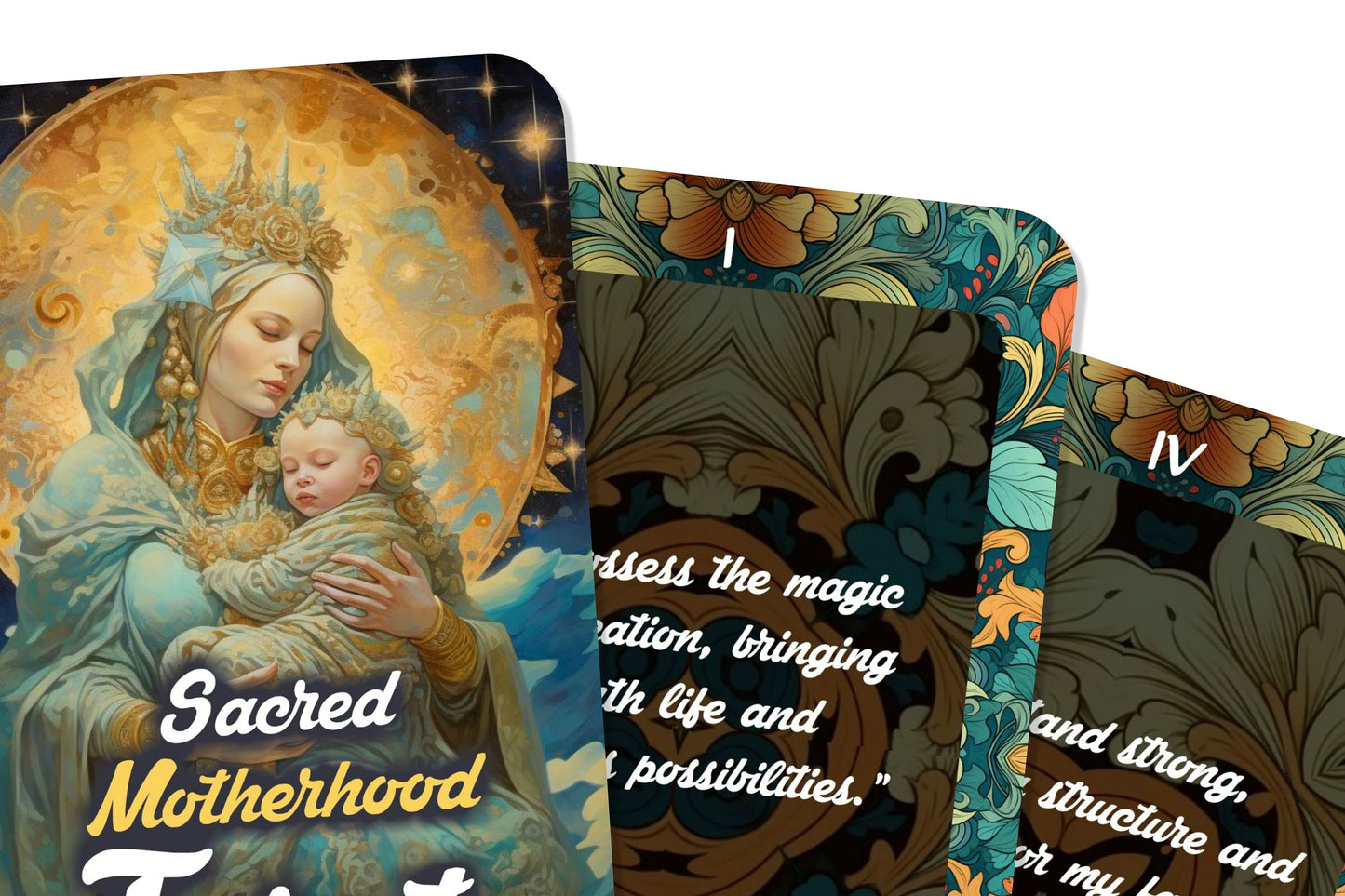 Sacred Motherhood Tarot - A Journey Through the Arcana of Motherhood - Tarot Affirmation for a Mother - Divination tools - Tarot cards
