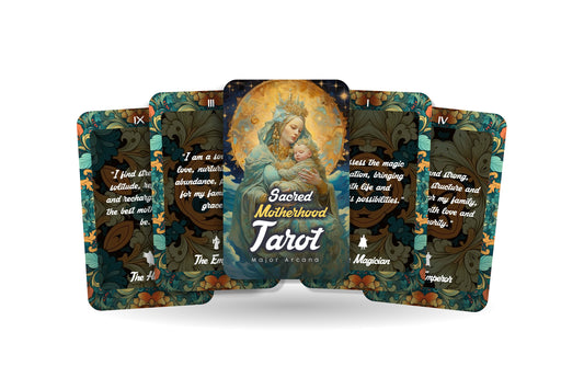 Sacred Motherhood Tarot - A Journey Through the Arcana of Motherhood - Tarot Affirmation for a Mother - Divination tools - Tarot cards