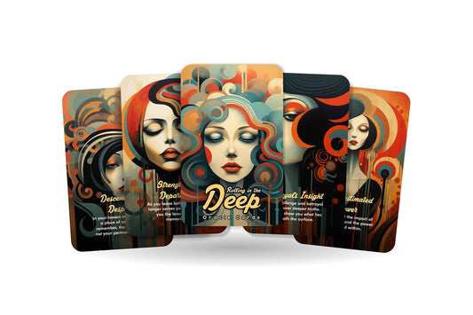 Rolling in the Deep Oracle cards  - Dive deep, discover your destiny - Divination tools - Inspired by Adele