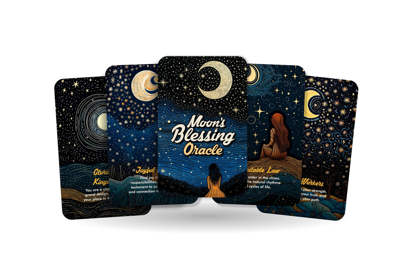 Moon's Blessing Oracle - Oracle cards  - Guided by Moonlight, Inspired by Faith