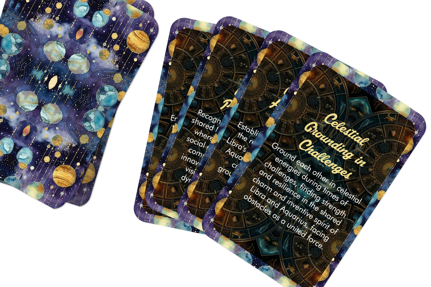 Libra and Aquarius - Zodiac Compatibility - Divination tools - Oracle cards - Star Sign Compatibility - Horoscope Compatibility Cards