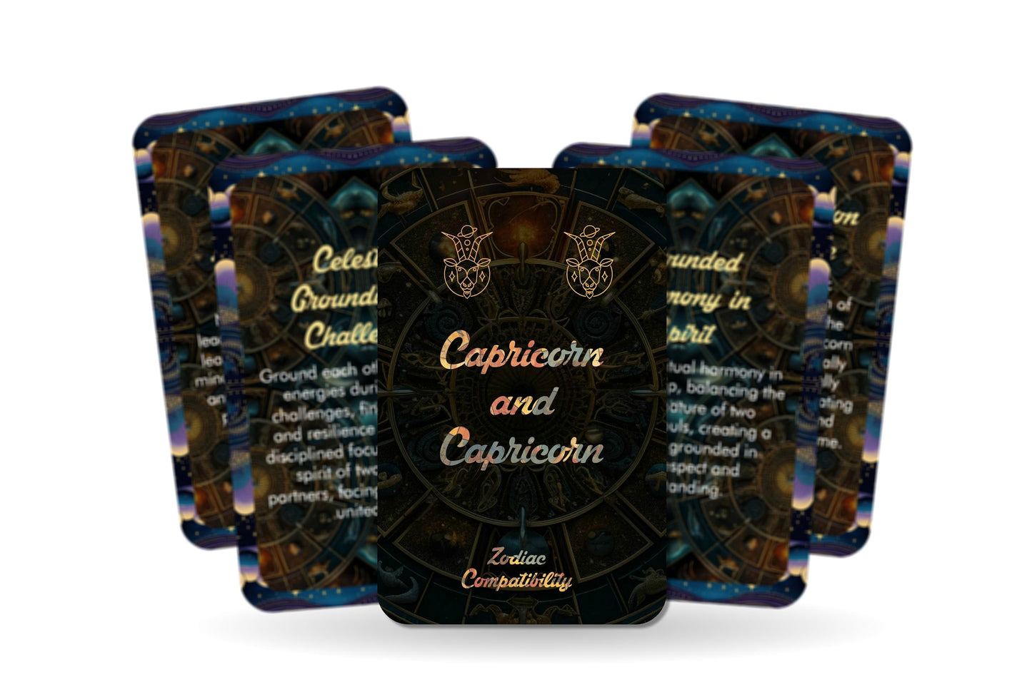 Capricorn and Capricorn - Zodiac Compatibility - Divination tools - Oracle cards - Star Sign Compatibility - Horoscope Compatibility Cards