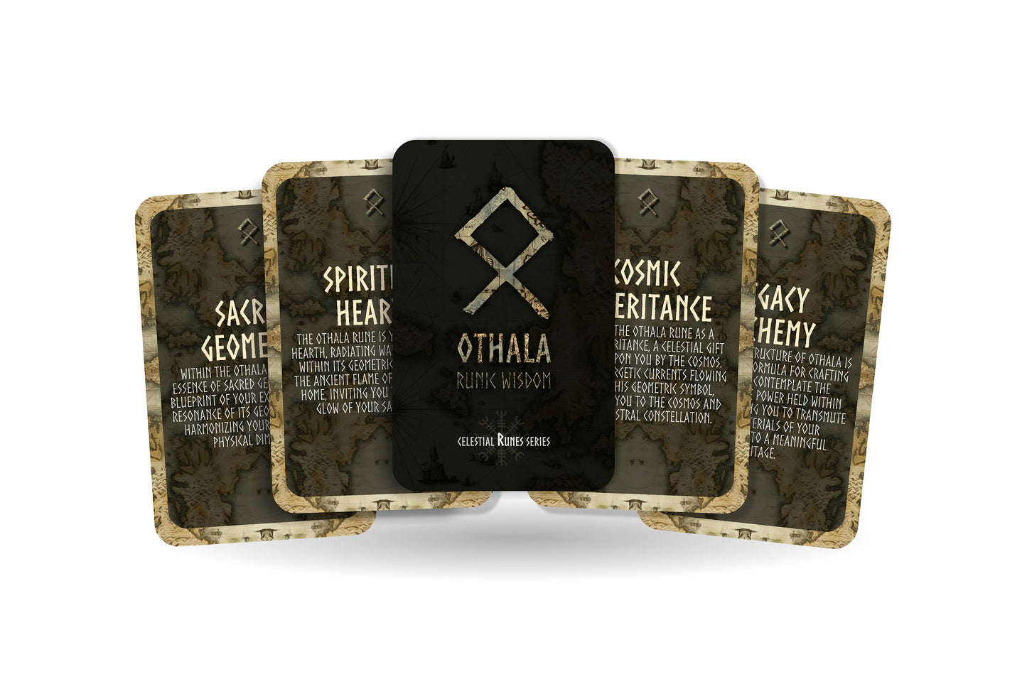 Othala Runic Wisdom - Celestial Runes Series - Divination tools - Oracle Cards - Runes Cards