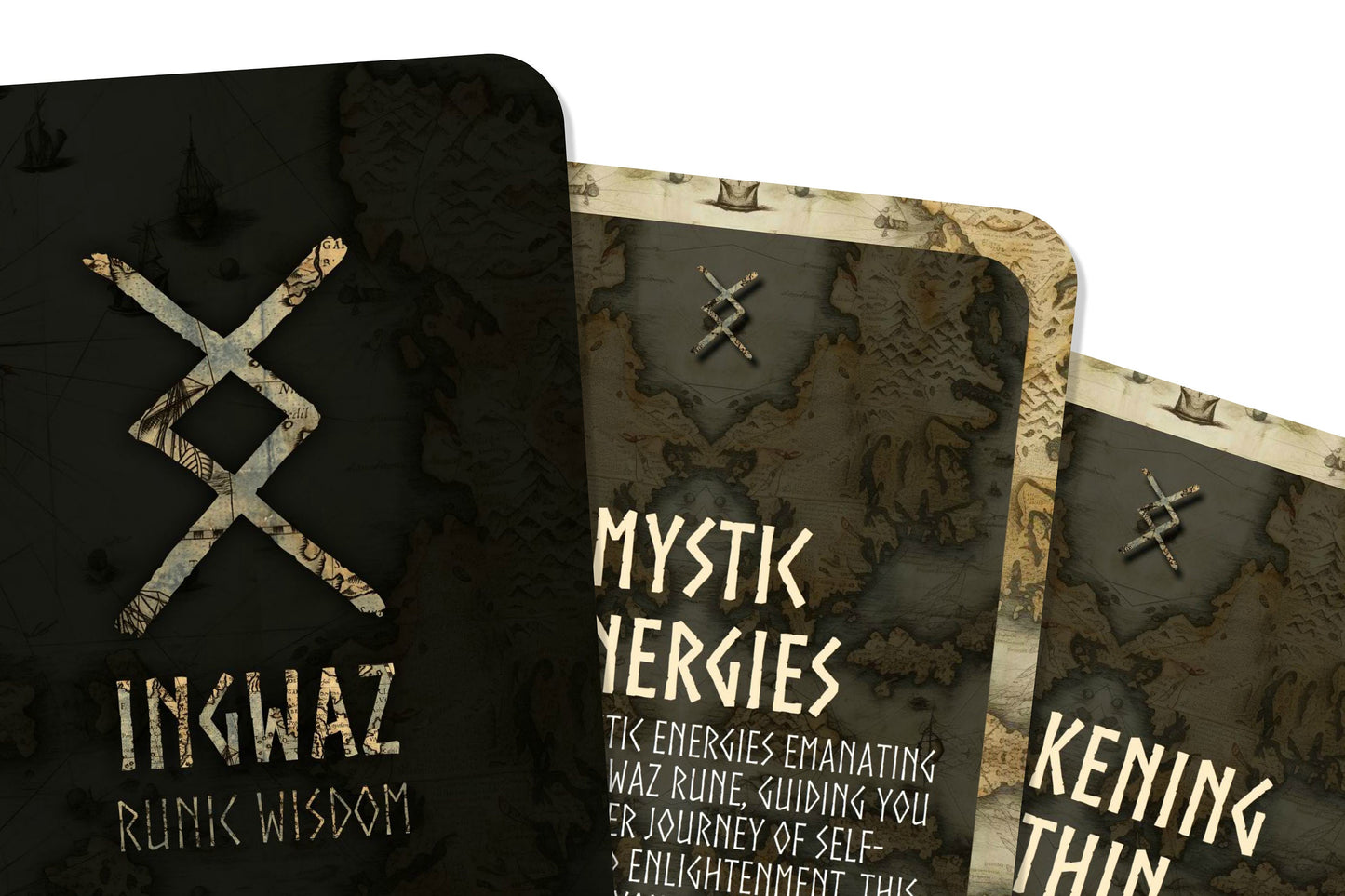 Ingwaz Runic Wisdom - Celestial Runes Series - Divination tools - Oracle Cards - Runes Cards