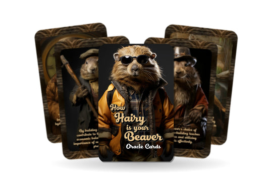 How hairy is your Beaver - Oracle Cards - Novelty Gift - Birthday Gift - Gift for Her