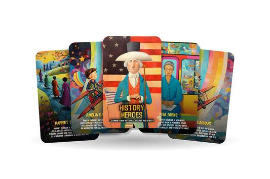 History Heroes - Learning from historical figures and events, Kids Historical heroes Cards, A Journey Through Rhymes