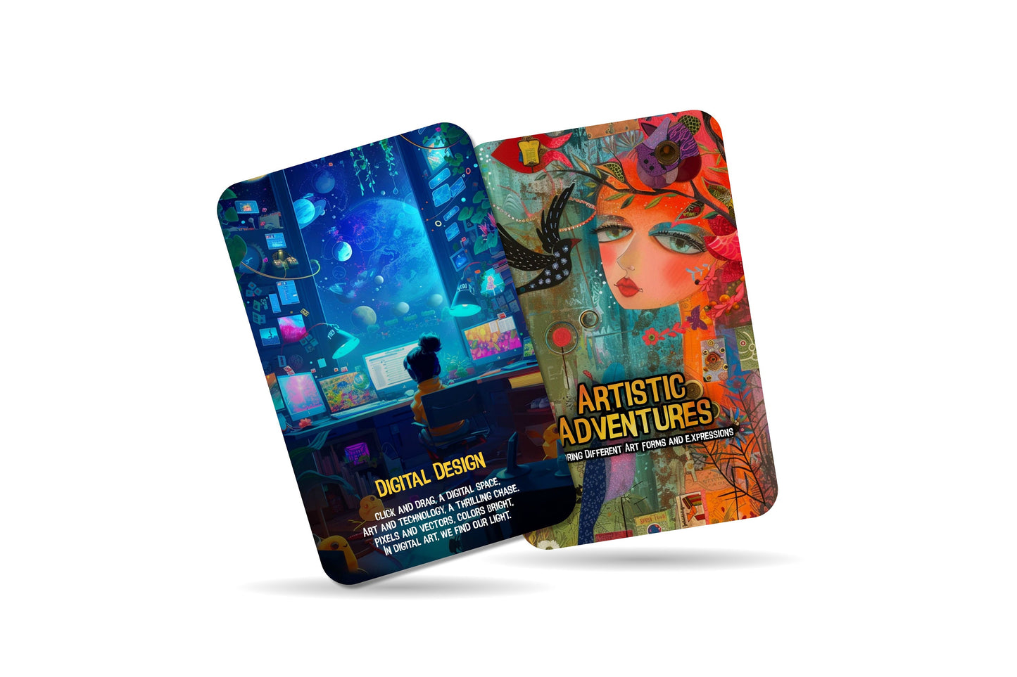 Artistic Adventures - Exploring Different Art Forms and Expressions, Kids Historical heroes Cards, A Journey Through Rhymes