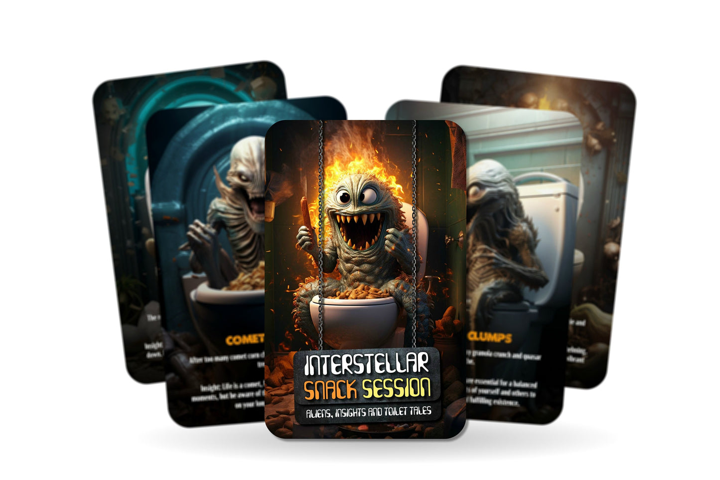 Interstellar Snack Sessions - Aliens, Insights and Toilet Tales - 22 Cards