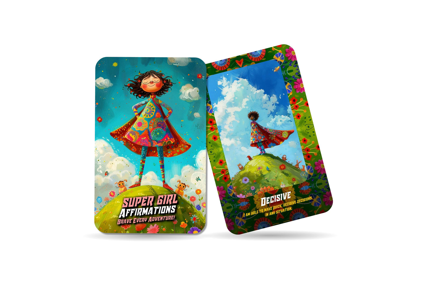 Super Girl Affirmations - Brave Every Adventure! Kids Affirmation Cards