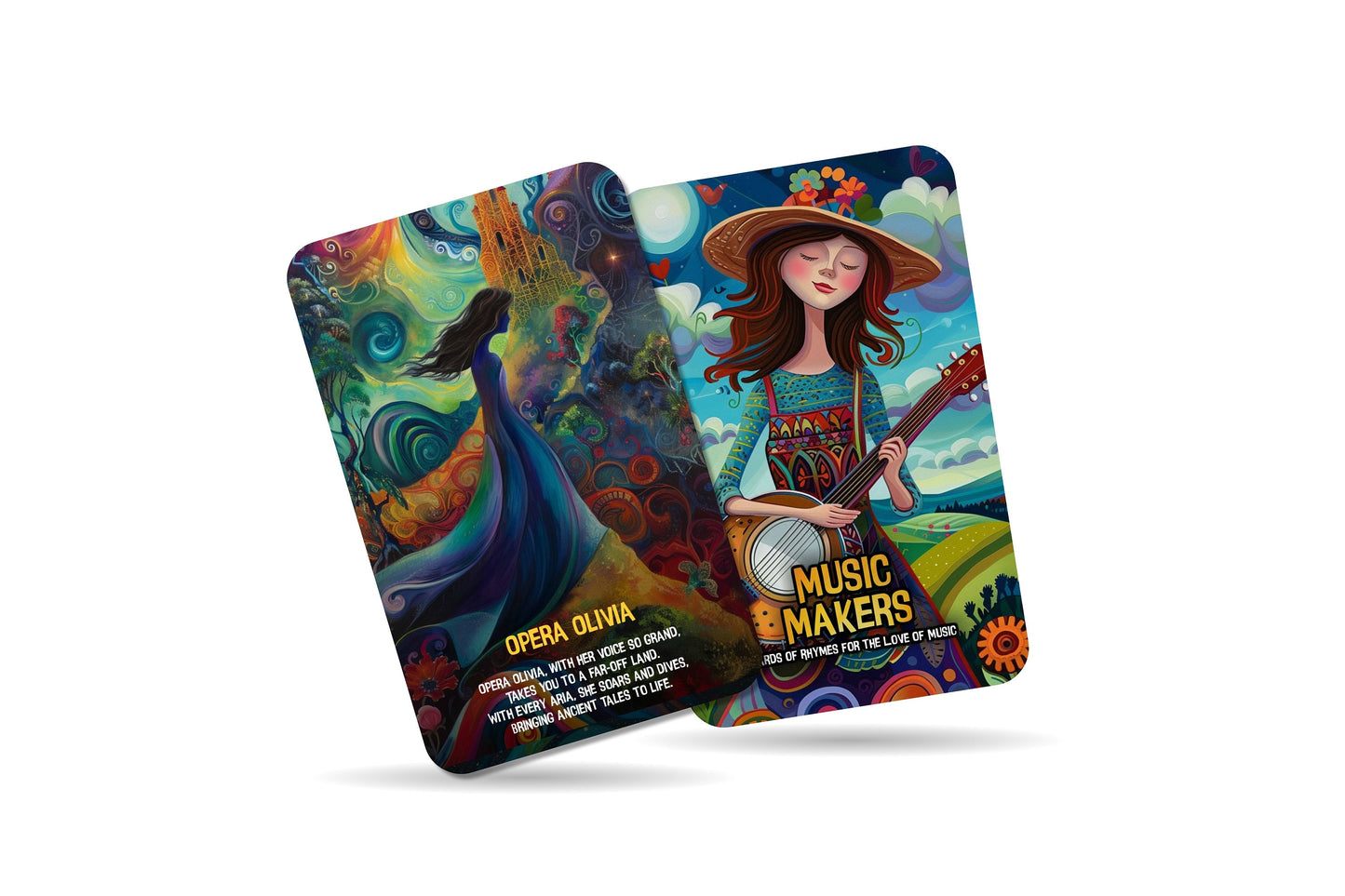 Music Makers - Cards of Rhymes for the Love of Music, Kids Cards, A Journey Through Rhymes