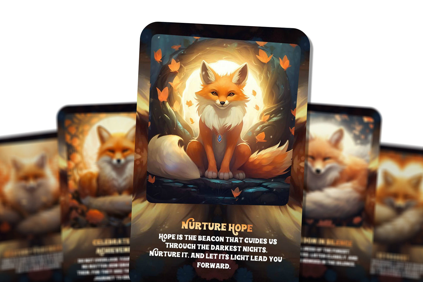 Fox in a Box - Oracle Cards - Affirmation Cards - let the fox guide you through the forests of your soul