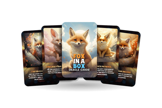 Fox in a Box - Oracle Cards - Affirmation Cards - let the fox guide you through the forests of your soul