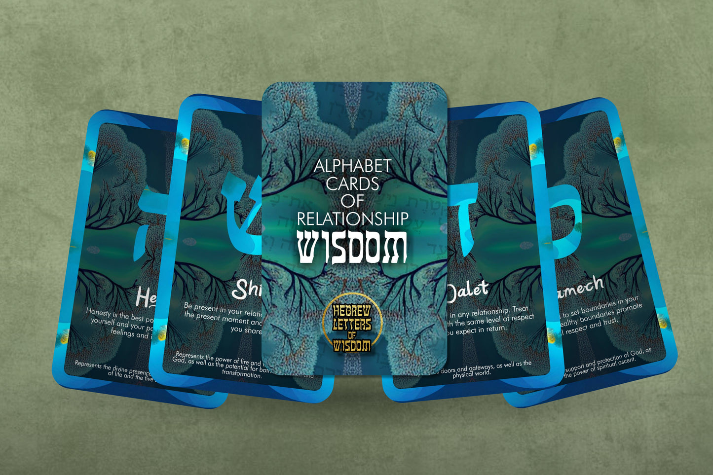 Alphabet Cards of Relationship Wisdom - Hebrew Letters of Wisdom